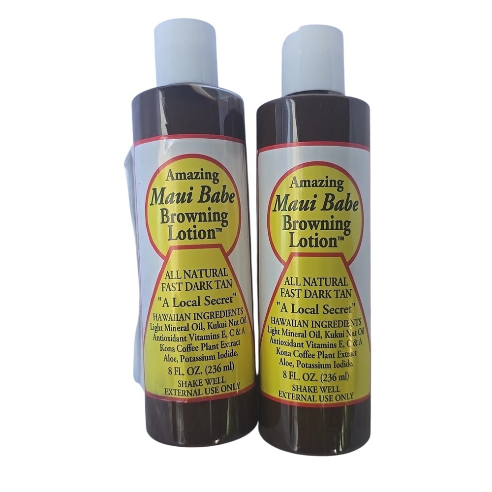 Amazing Maui Babe Browning Lotion All Natural‎ Fast Dark Tan Sun Tanning 8oz NEW